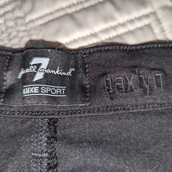 7 FAM Black Skinny Stretchy Office Modal & Cotton Casual Jeans Plus Size 34 - Picture 11 of 12